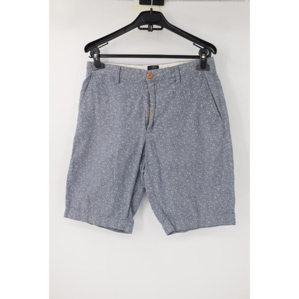 J Crew Shorts Mens 30 Blue Floral Rivington Flat Front Casual Cotton chino